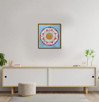 Cabinets and wall for tv in living room, Mockup white wall,3D rendering