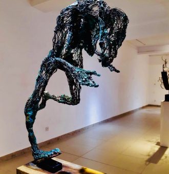 Copper sculpture