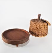 Tray Serving Cover Rattanbasket Bread Snack Wicker Kitchen Baskets Fruit Platter Vegetable Cloche Cake Desert Eating Trays