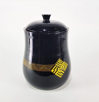 Traditional LACQUERED JEWELRY BOX Jar type -Laksha