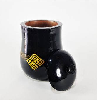 Traditional LACQUERED JEWELRY BOX Jar type -Laksha